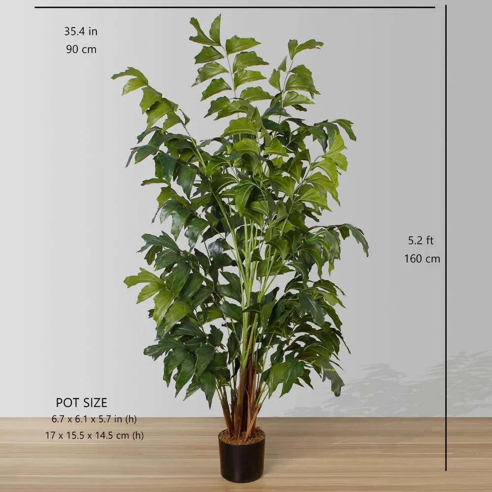 인공 피쉬 테일 팜 트리 화분 (다중 크기)