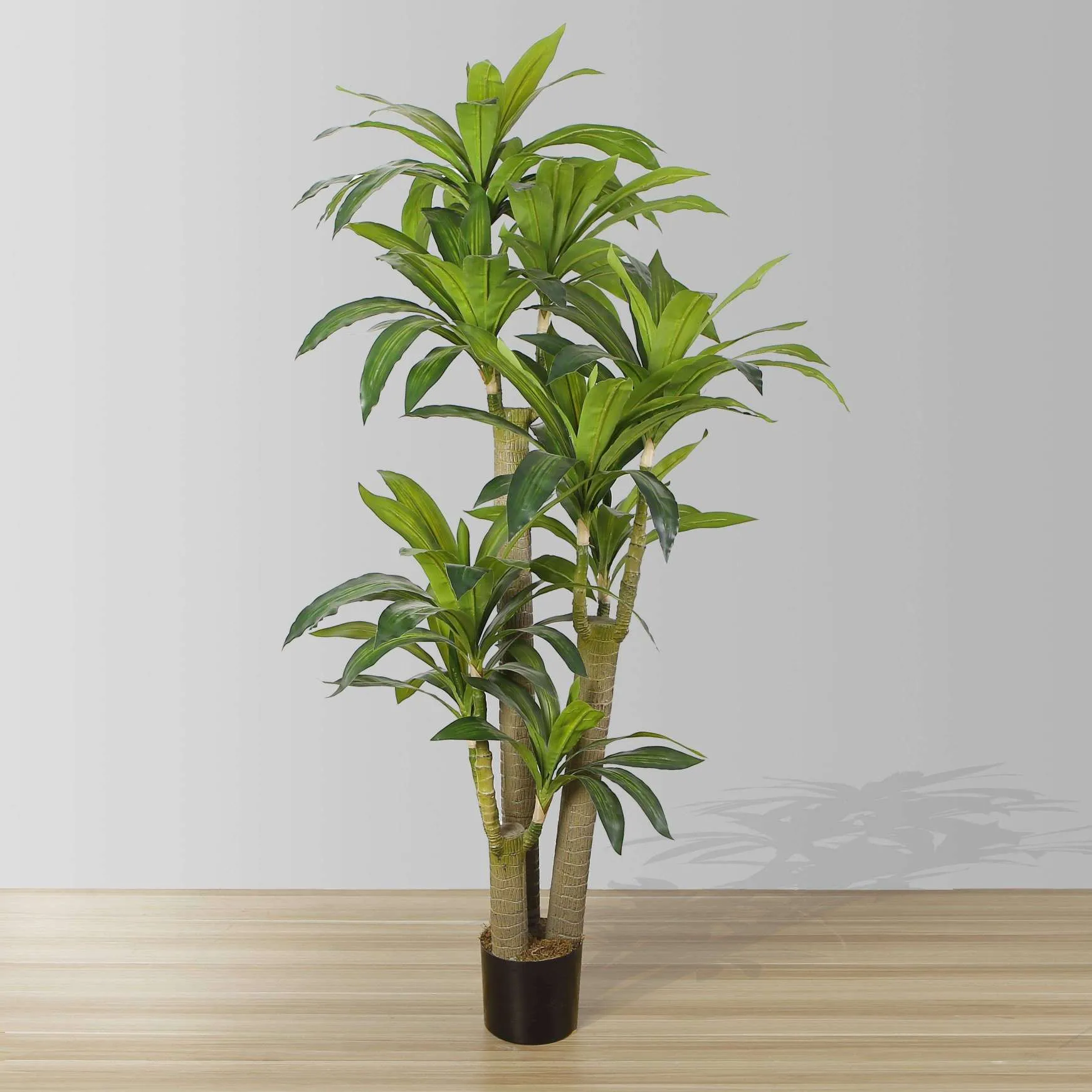 인공 Draecena 나무 화분 식물 (다중 크기)