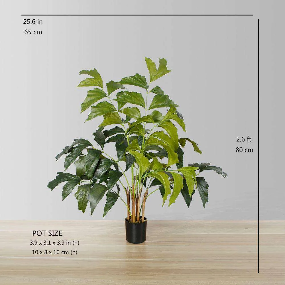 인공 피쉬 테일 팜 트리 화분 (다중 크기)