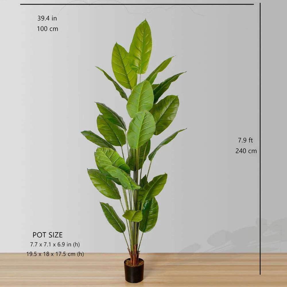 인공 Spathiphyllum 잎 화분에 식물 (다중 크기)