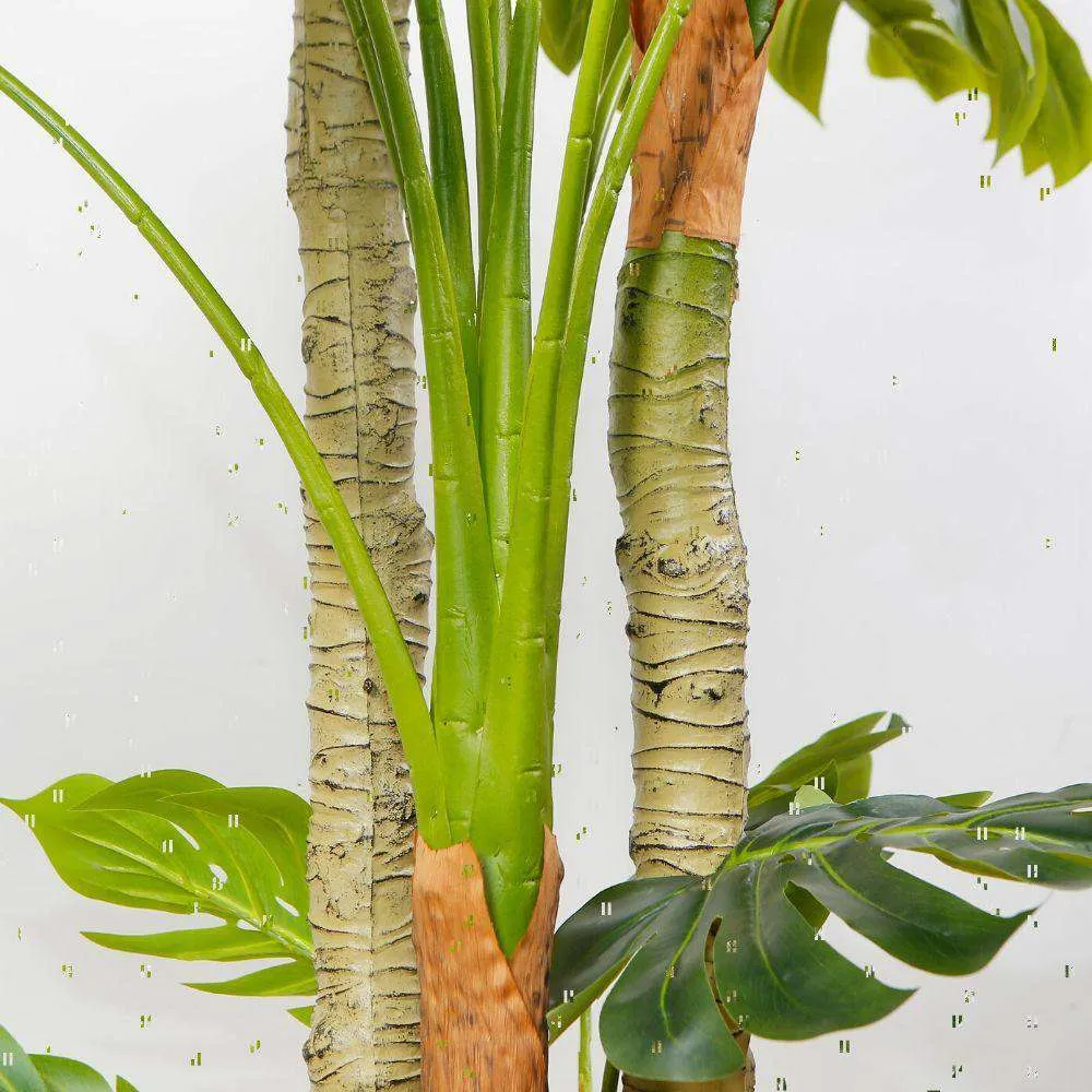 선임 인공 Monstera 화분에 식물 (다중 크기)