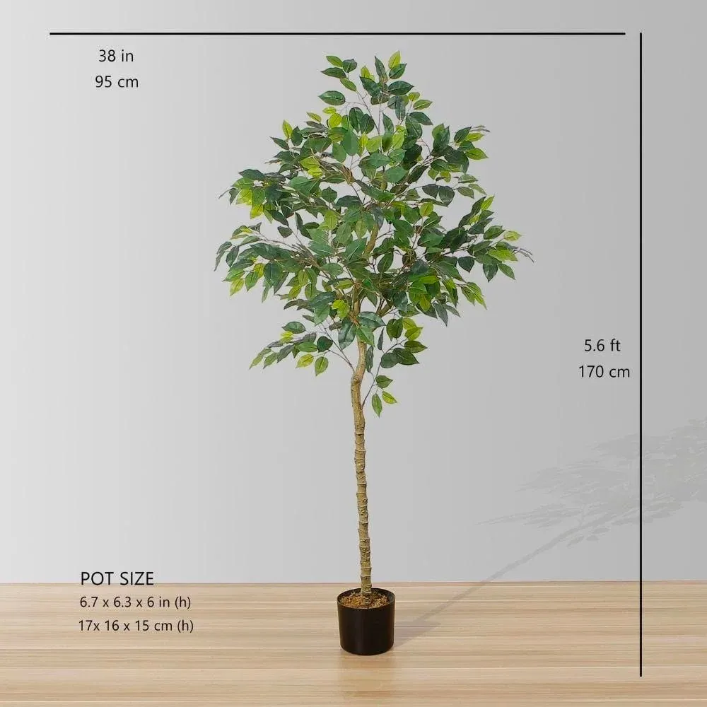 인공 피치 나무 화분에 식물 (다중 크기)