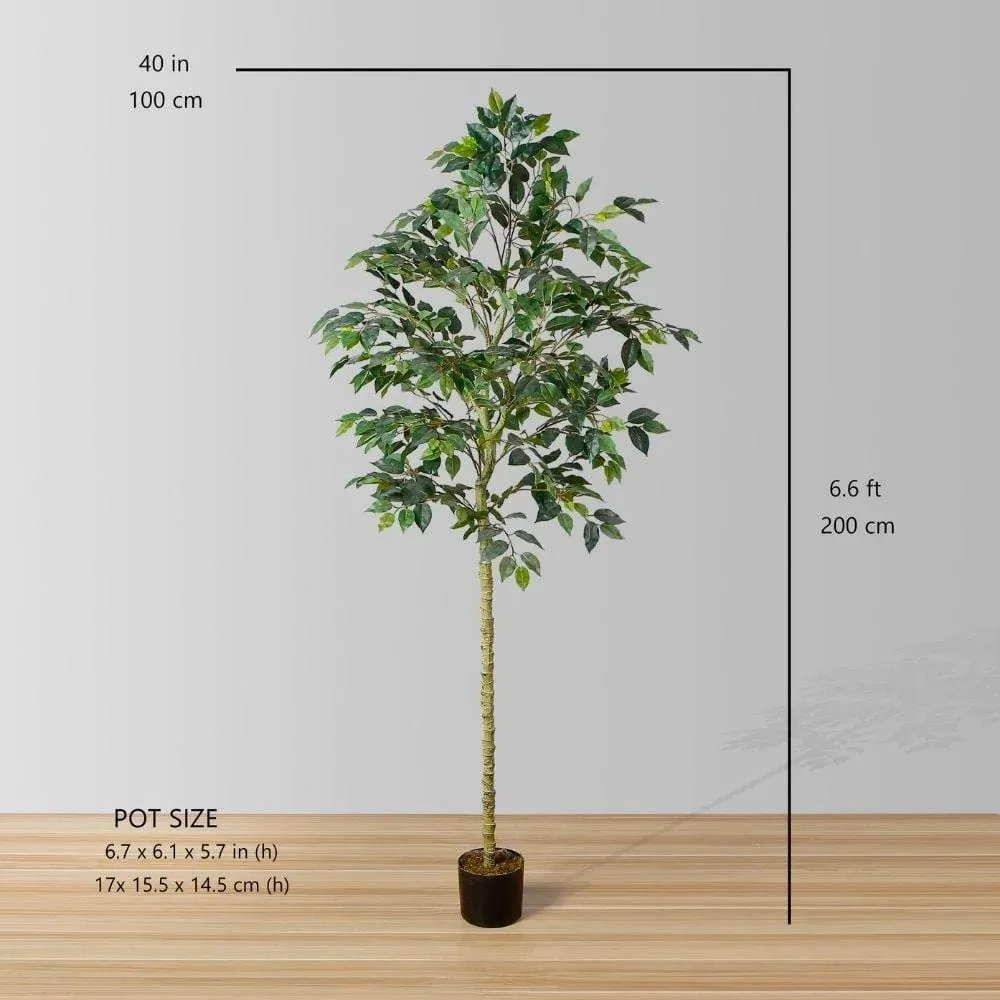 인공 피치 나무 화분에 식물 (다중 크기)