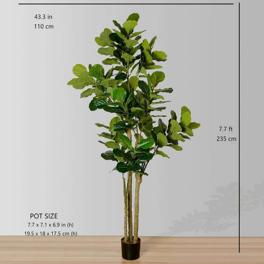 인공 바이올린 잎 화분