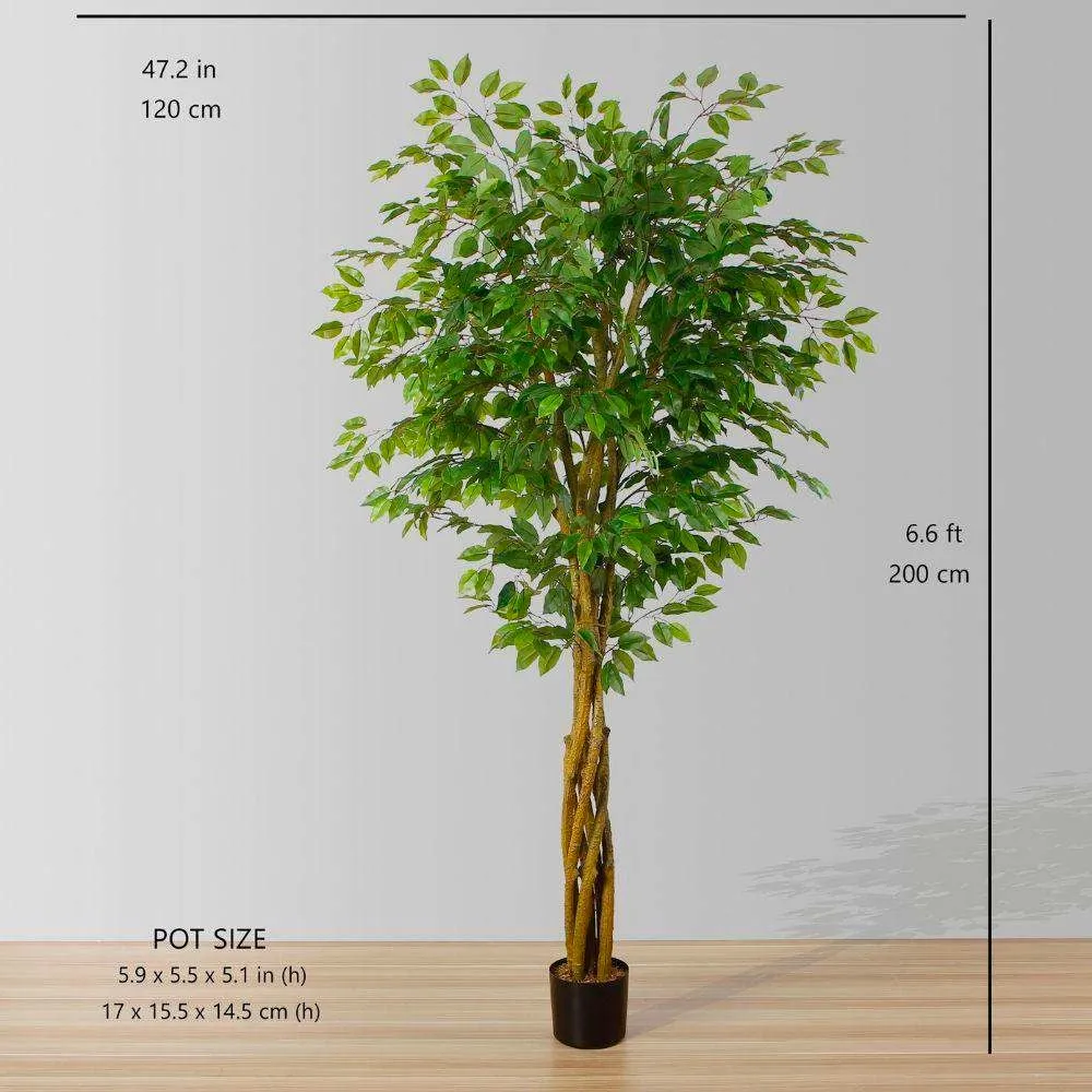 인공 피치 나무 화분에 식물 (다중 크기)