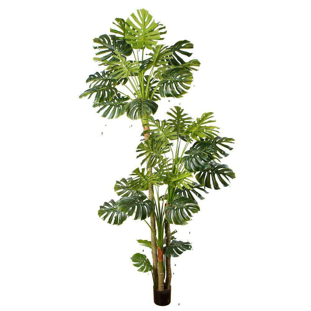 선임 인공 Monstera 화분에 식물 (다중 크기)